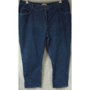 Riders By Lee Women 22W P Relaxed Fit High Rise Straight Denim Jeans 42x28